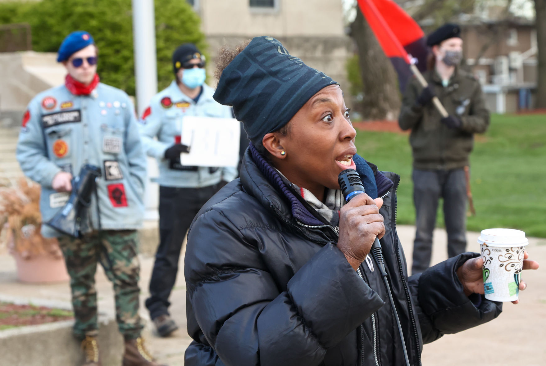 Anti-racism rally in the wake of the shooting of Daunte Wright